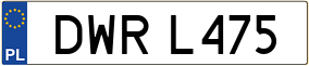 Trailer License Plate